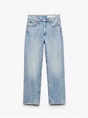 rag & bone Harlow Ankle Light Blue Straight-Leg Jeans
